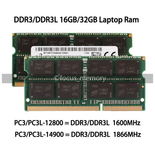 Micron 16gb 32gb ddr3 1600 - micron,