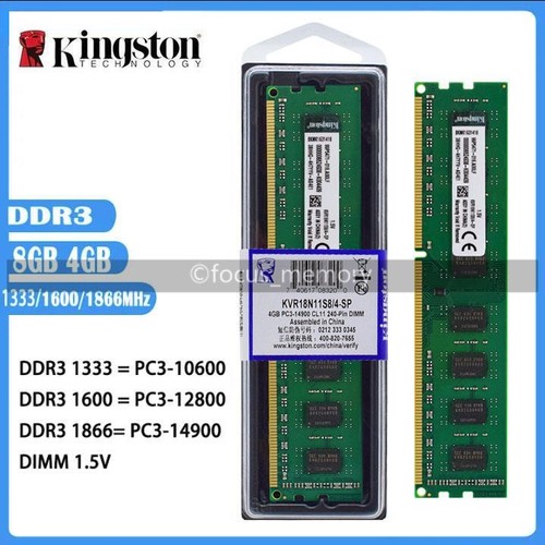 Kingston ddr3 4gb - ddr3, 8gb