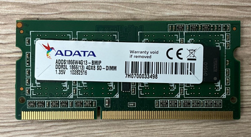 4gb ram adata - adata, ddr3l-14900